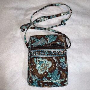 Vera Bradley Java Blue Paisley Small Quilted Crossbody Bag *READ DESCRIPTION*